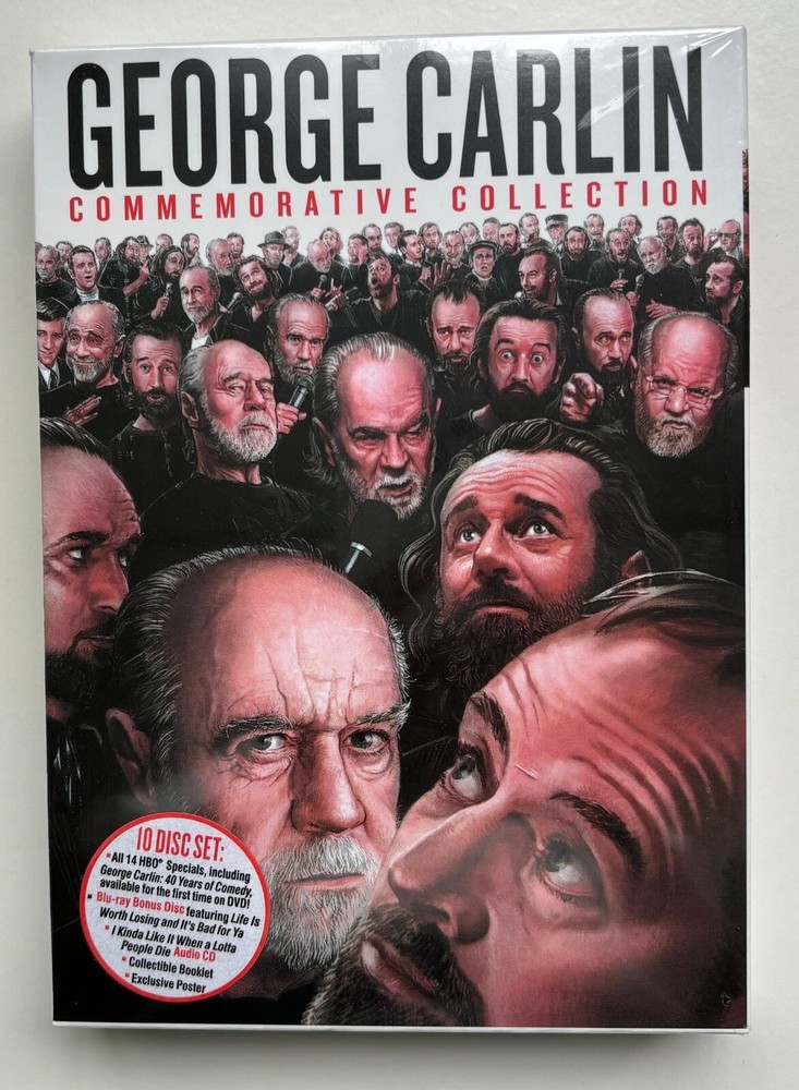 George Carlin Commemorative Collection (DVD, 2018, 10-Disc Set)