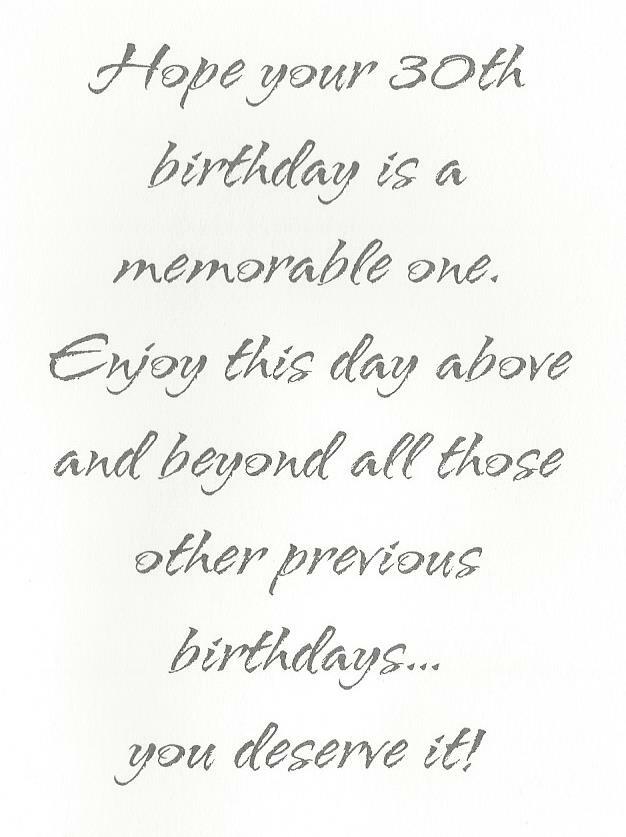 Happy 30th Birthday (B)