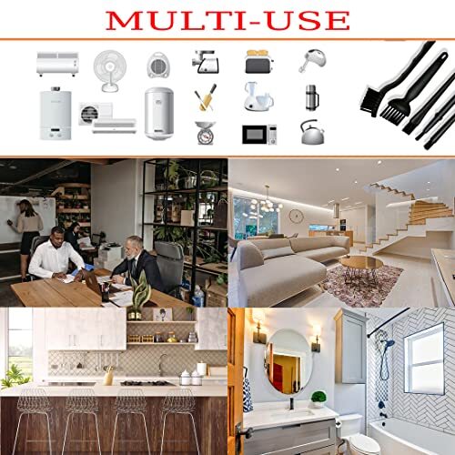 6 Pcs Small Cleaning Brushes for Small Spaces,Small Brushes for Cleaning