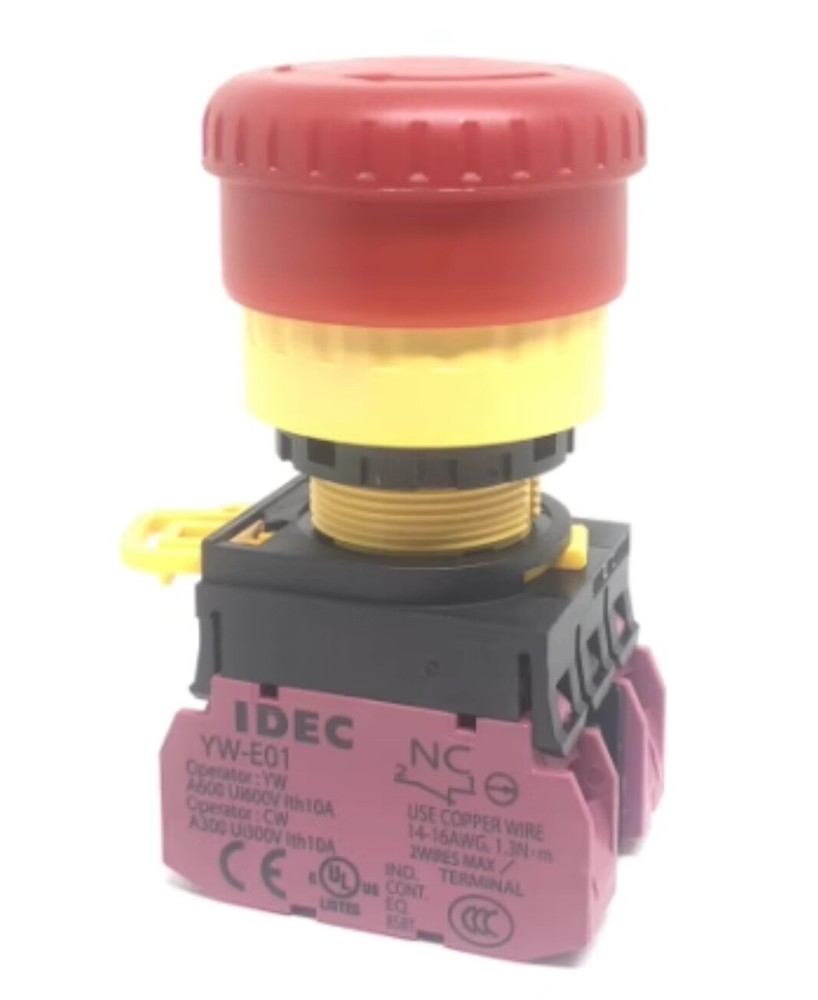 1pcs IDEC Emergency Stop Pushbutton Switch YW1L-V4E02Q4R