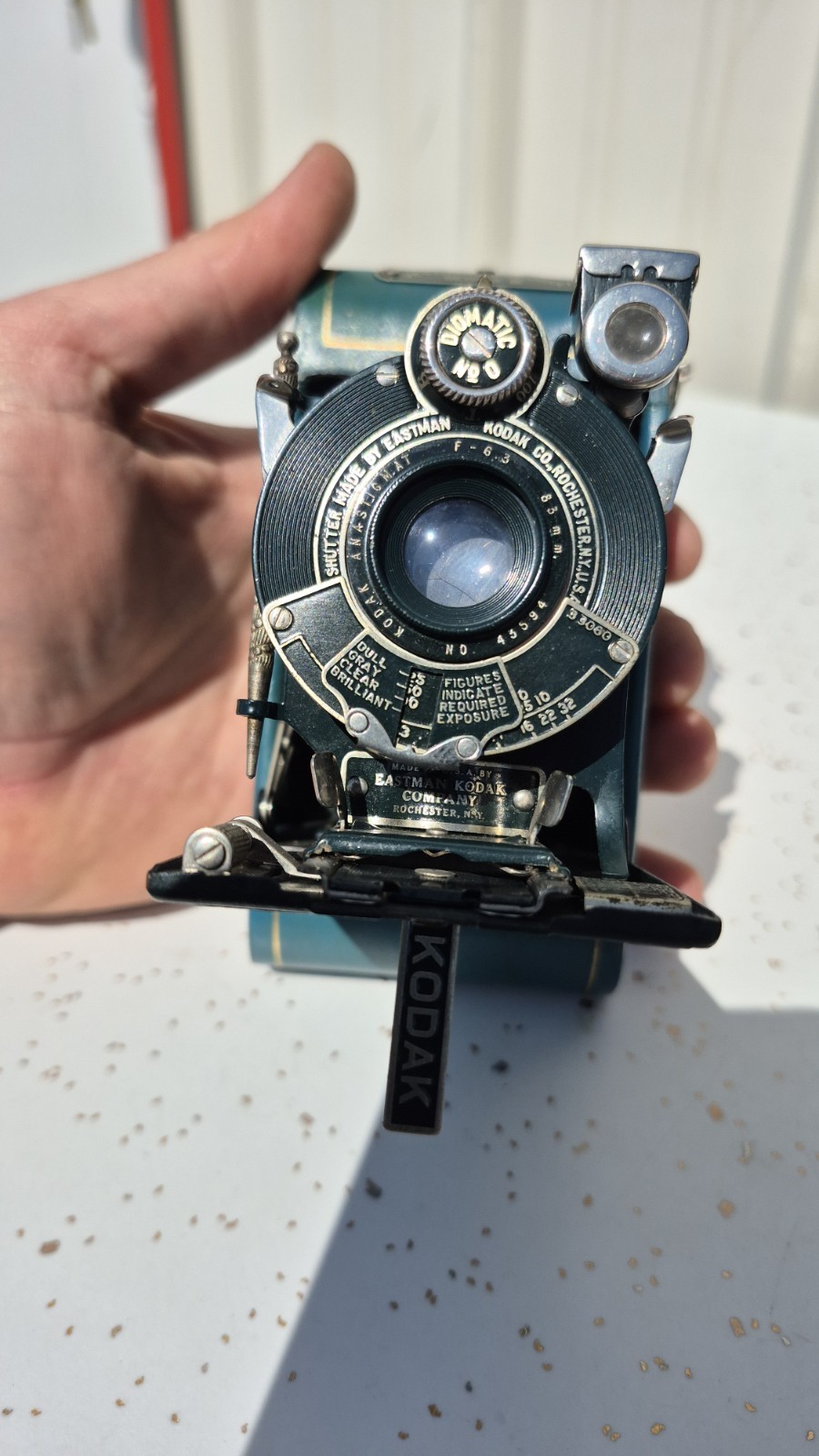 Kodak Eastman Blue Vest Pocket III Folding Bellows Camera