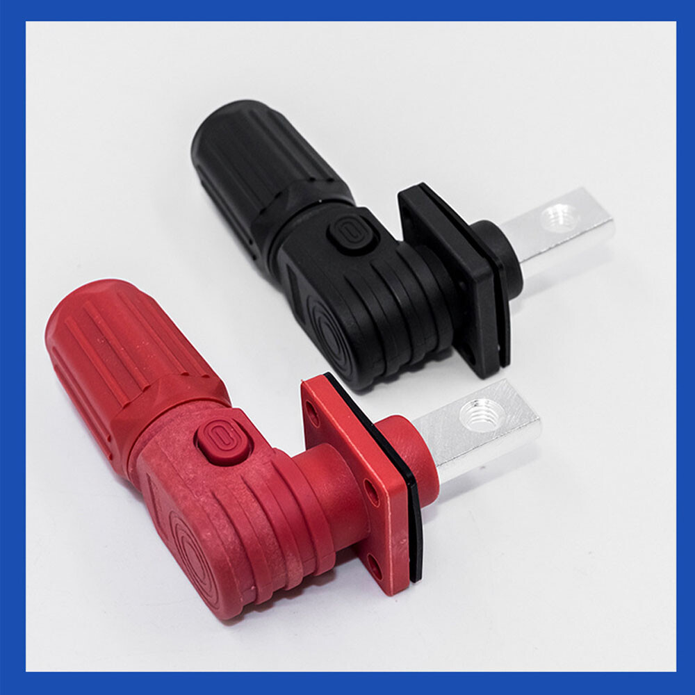 2Pcs Battery Energy-Storage Connector 120A Quick Plug Terminal Flame Retardant