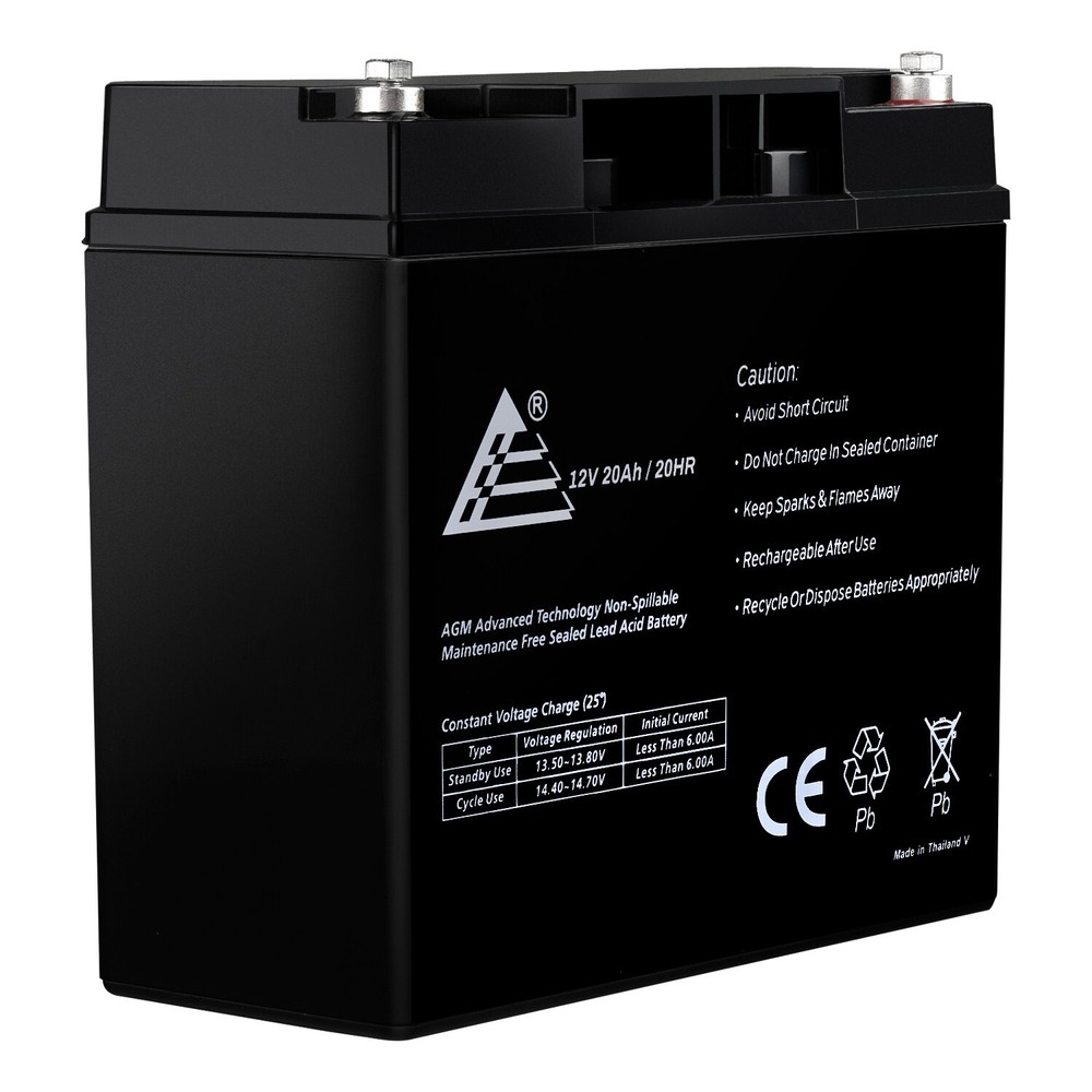 2 Pack: 12V 20AH SLA Replacement Battery for CP12180D