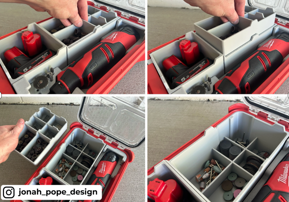 Milwaukee Packout Insert for M12 Rotary Tool Brushless (Insert Only)