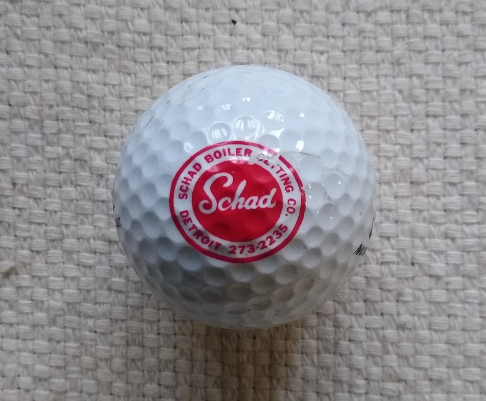 Schad Boiler Setting Detroit Logo Golf Ball