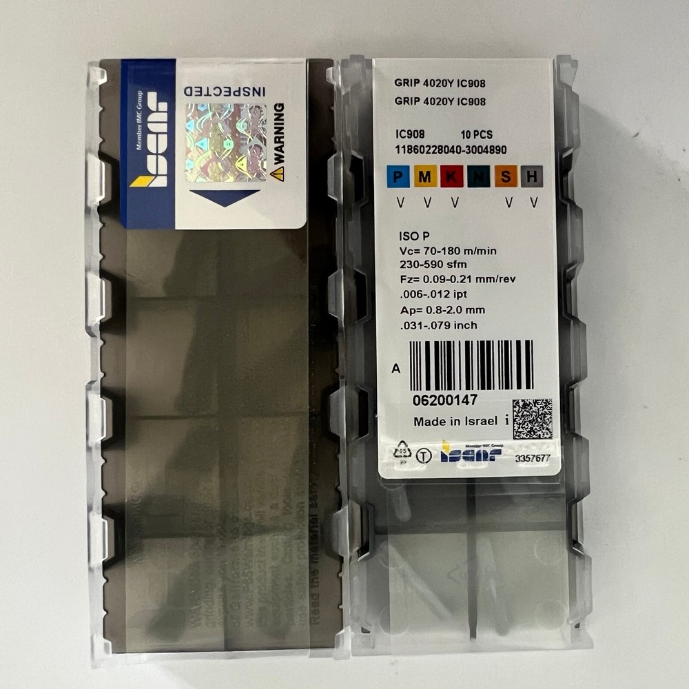 10pcs/Box ISCAR GRIP4020Y IC908