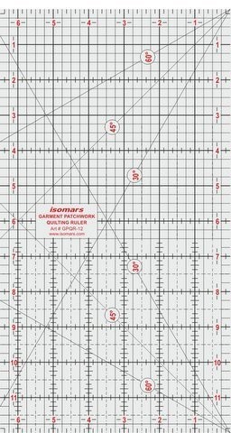 12" Quilting Ruler Acrylic + A3 Self Healing Cutting Mat Patchwork Set