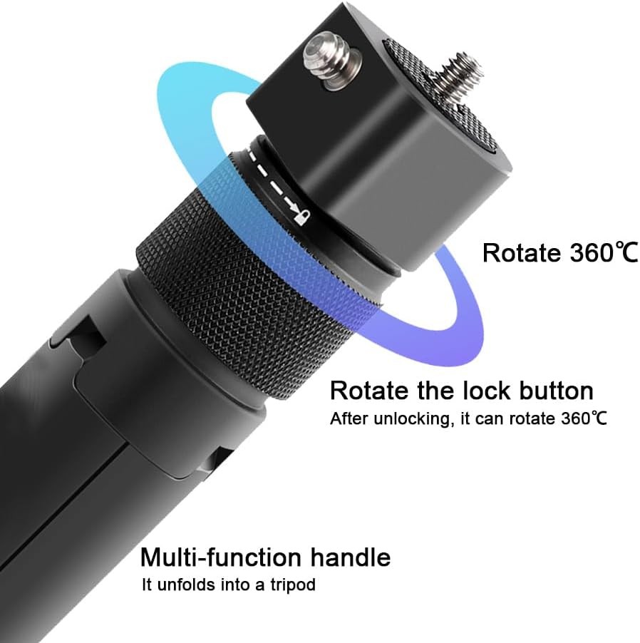 Bullet Time Handle Tripod Multi-Functional Tabletop Fold for Black