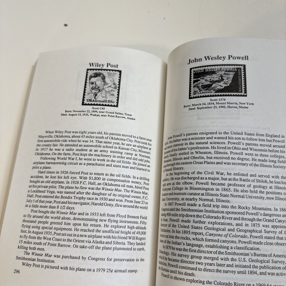 Thomas, Richard Louis. Who's Who on U.S. Stamps Lot Of 2 Books