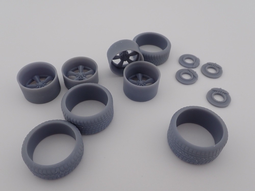 Torq Thrust Wheels 2 versions 1/24 1/25 3D PRINTED