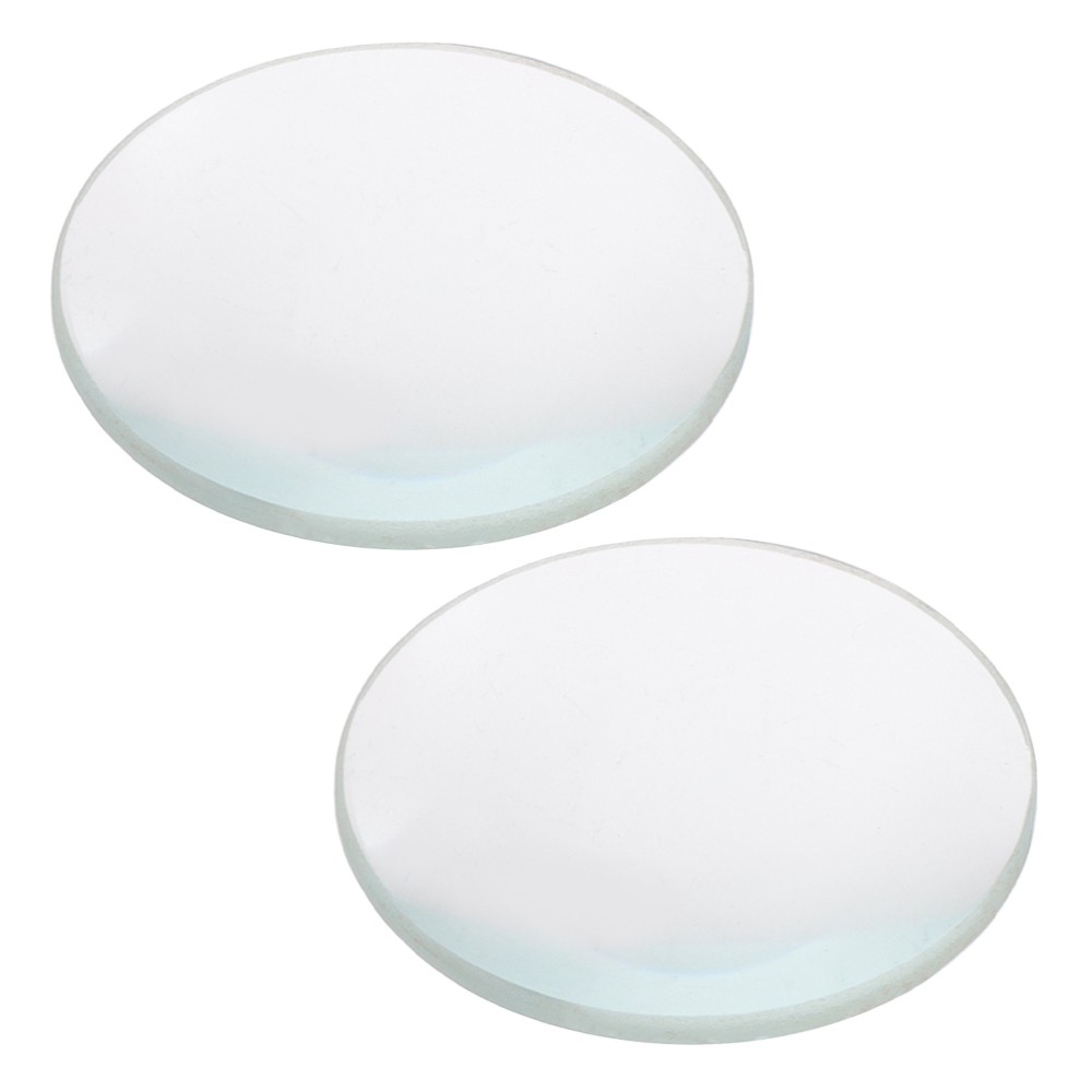 2 Pcs Convex Lens Science Classroom Optics Kits Teaching Tool Mirror Small"