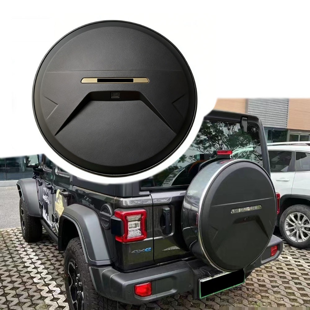Stainless Steel Ring Spare Tire Covers Fits for Jeep Wrangler JL/JLU 2018-2026