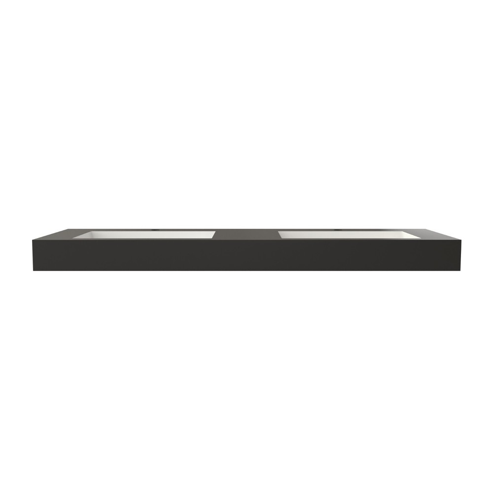 59'' Wall Mounted Bathroom Sink Solid Surface Bathroom Vessel Sink