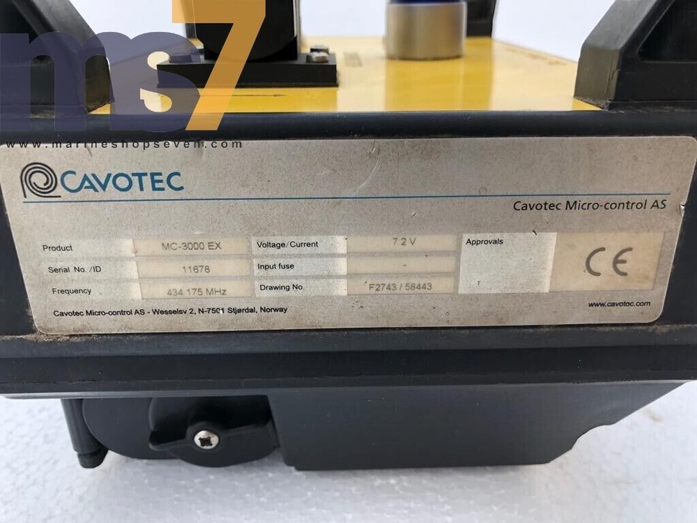 CAVOTEC MICRO-CONTROL AS MC-3000 EX AKER SOLUTIONS CRANE REMOTE CONTROL 7.2 VDC