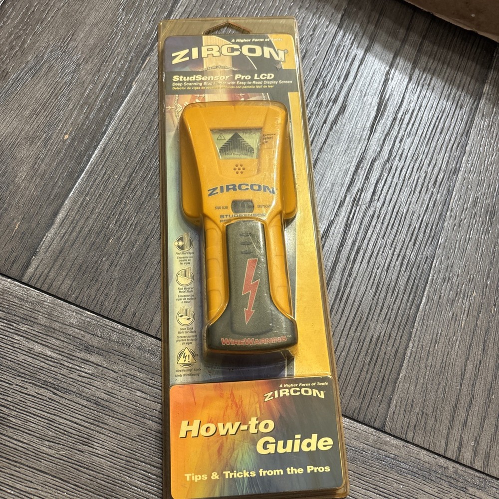 Zircon Studsensor Pro SL-AC Deep Scanning Stud Finder W/ Wire Warning Detection