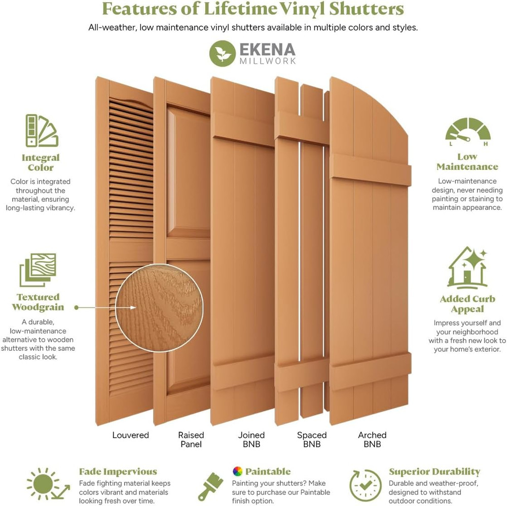 LVSAMPLECOLORS Lifetime Vinyl Shutter Sample Colors