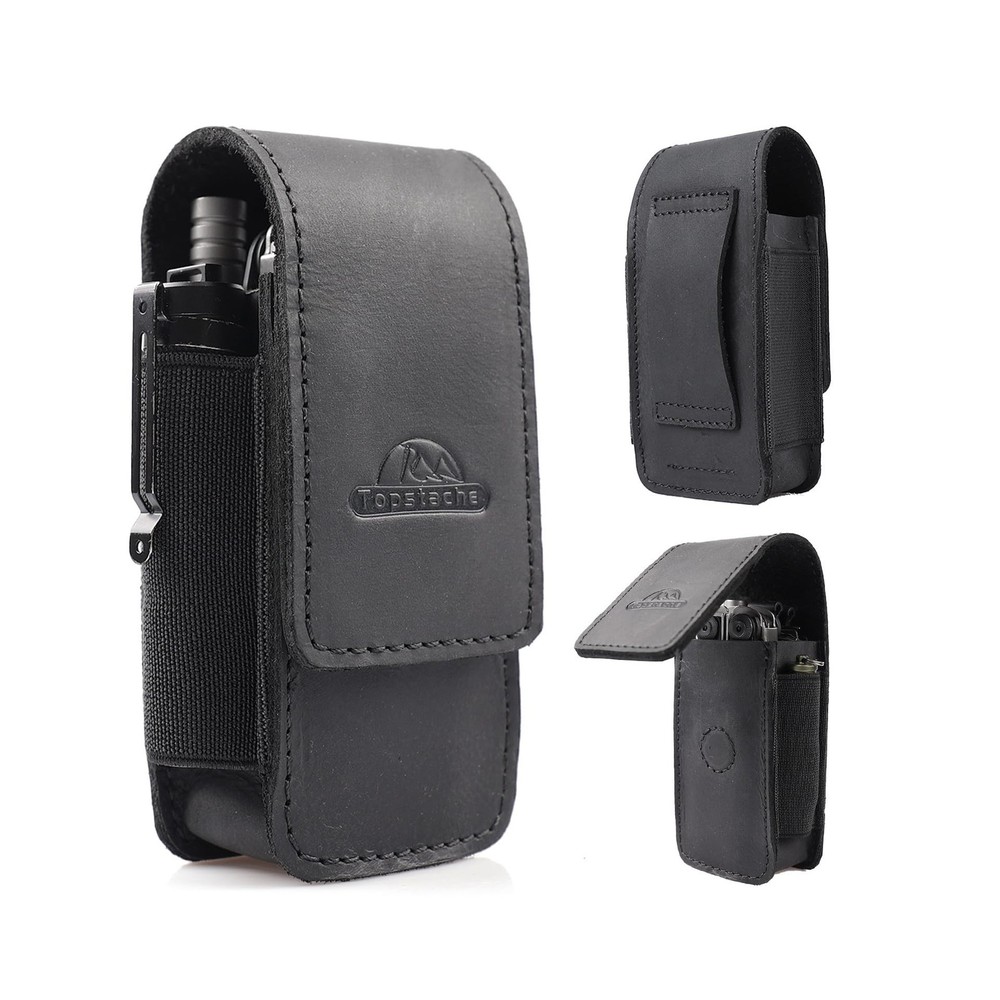 Topstache Leather Multitool Sheath for Belt - Multitool Holster for Belt - Le...