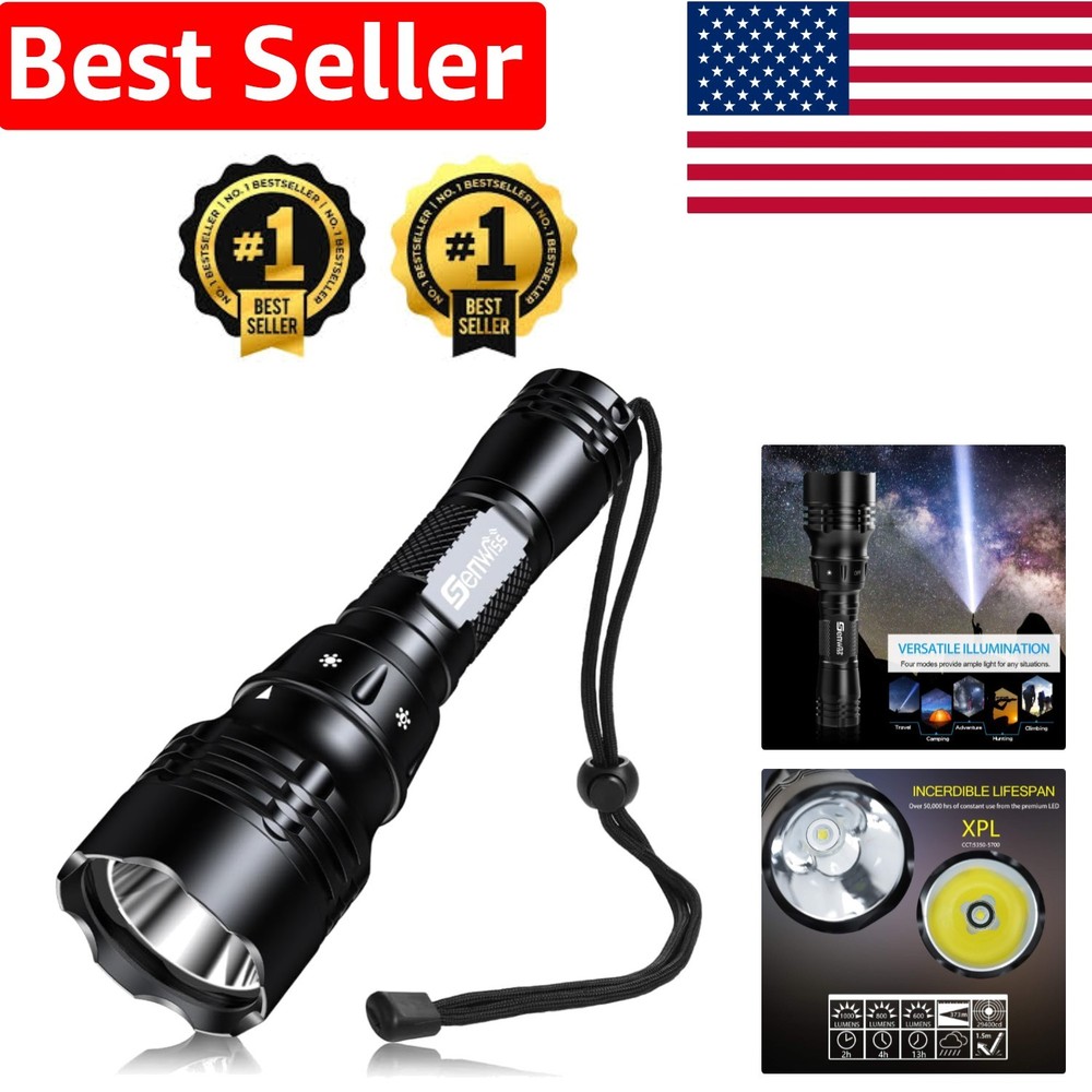 5-Mode 2000 Lumen Underwater Diving Light - Rechargeable and Durable Flashlight