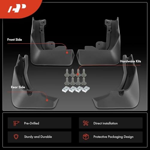 Set of 4PCS Mud Flaps Splash Guards Mudguards Mudflaps W/Hardware Accessory