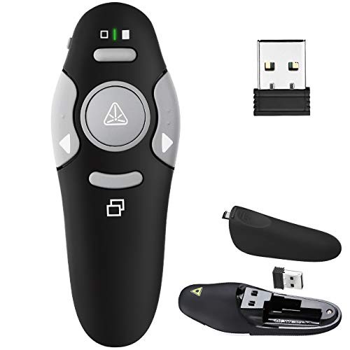 Presentation Clicker Remote, Wireless USB Presenter, Slideshow PowerPoint K100B