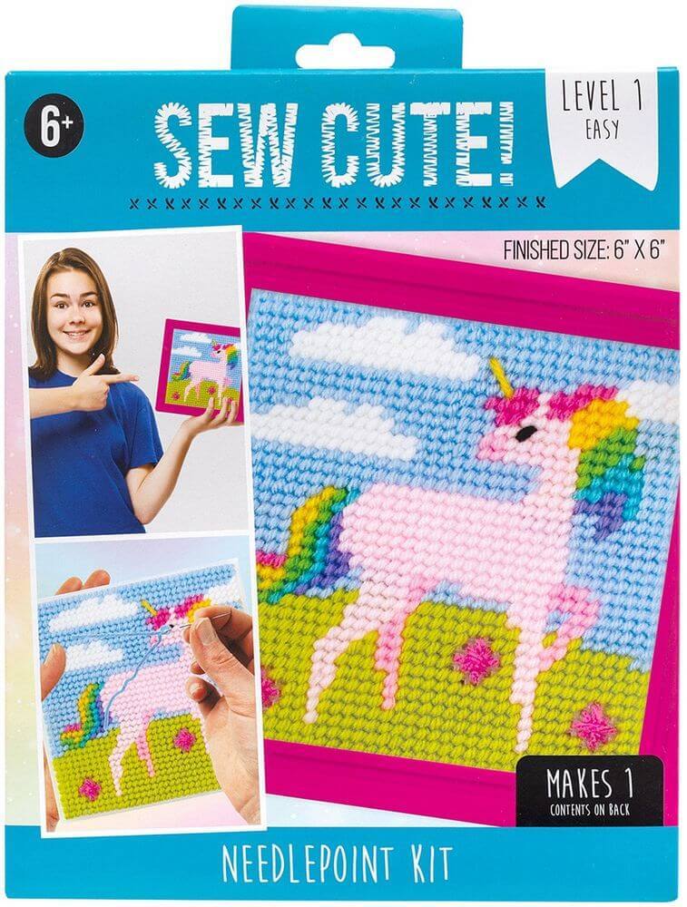 Sew Cute! Needlepoint Kit-Unicorn