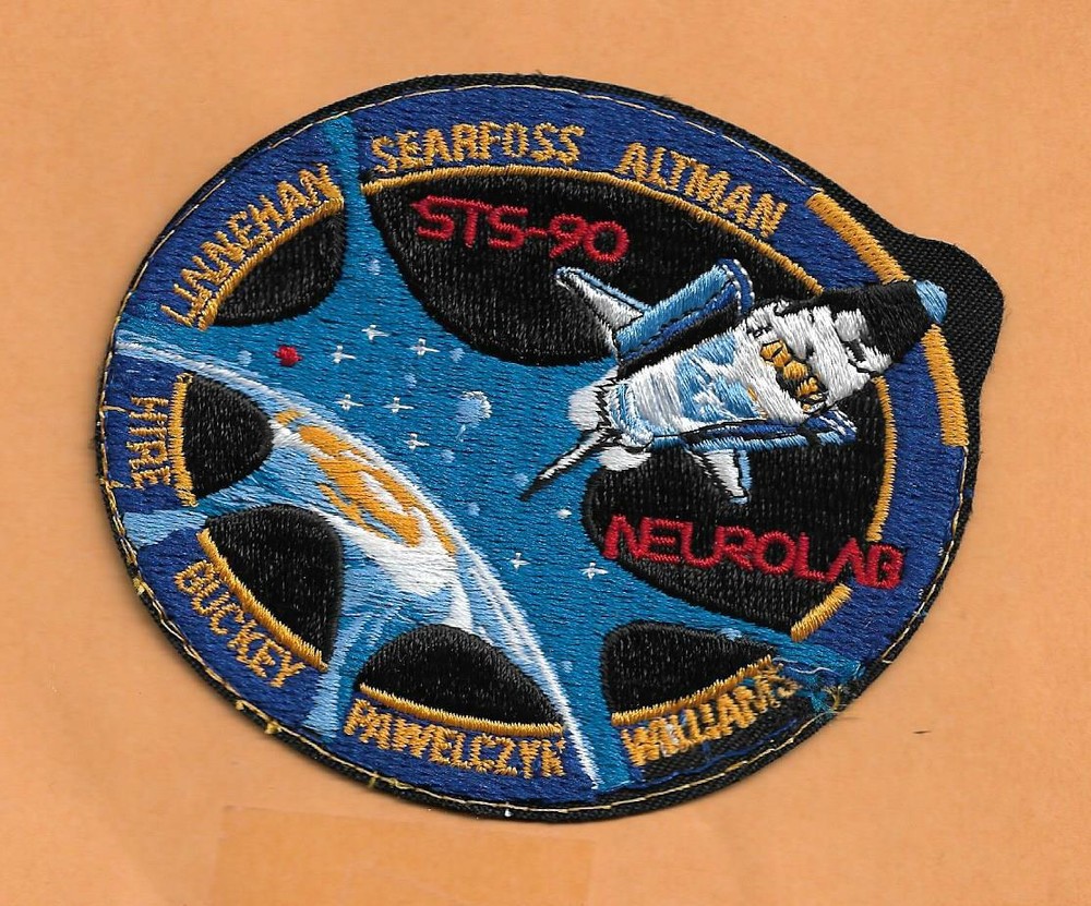 SHUTTLE COLUMBIA STS-90 NEUROLAB   4 1/2 " PATCH