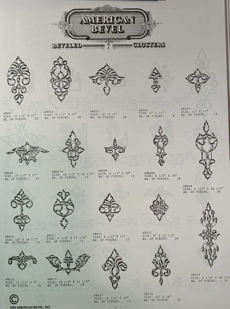 American Bevel Beveled Clusters (AB100)
