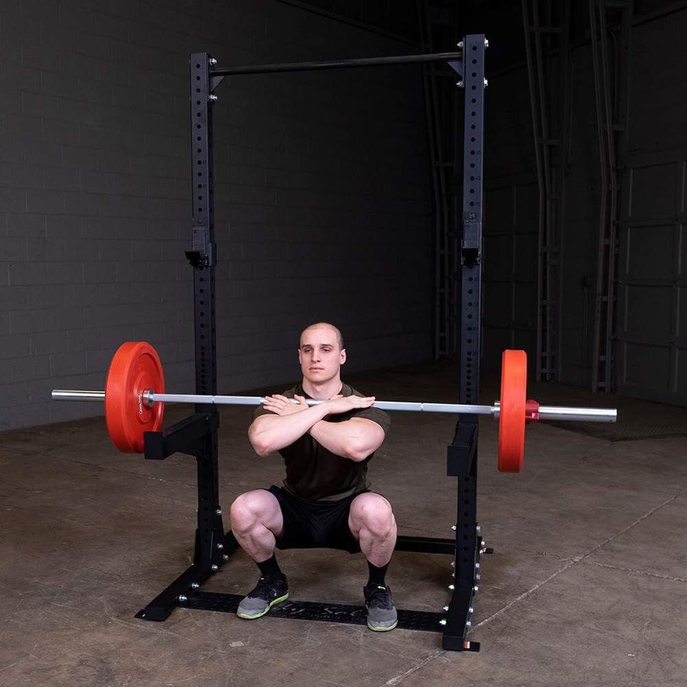 Body-Solid Pro ClubLine Half Rack with Adjustable Bench