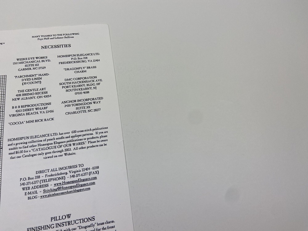 Homespun Elegance Oh Spring Plain & Fancy Counted Cross Stitch Pattern N