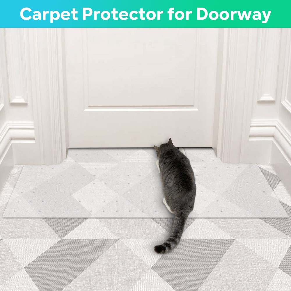 8.2ftx12.2inch Cat Carpet Protector Robust Plastic Pets Scratch Stopper for C...