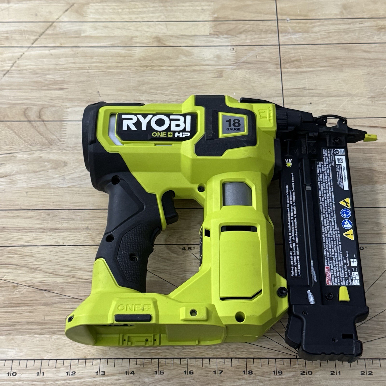 Ryobi One+ HP 18v Brushless Brad Nailer Tool Only (P322)