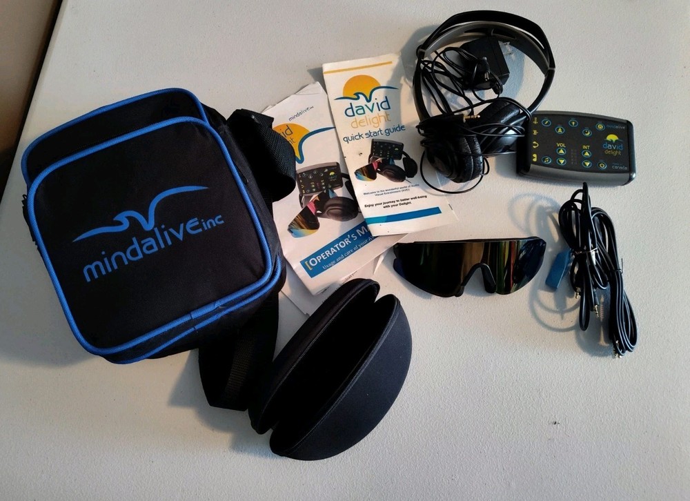 Mind Alive David Delight Light & Sound Therapy Machine TESTED Working
