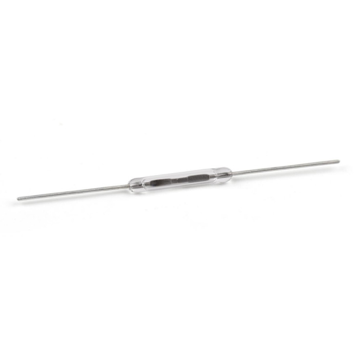 100pcs 10W Reed Switch Glass NO Low Voltage Current 2*14mm Normal Open