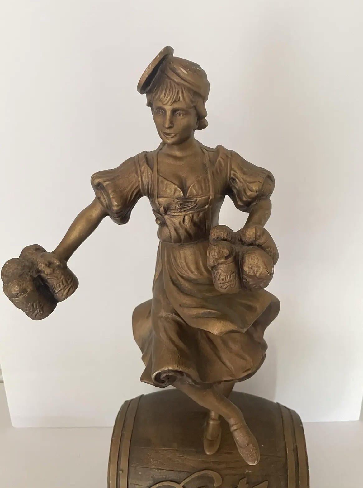 Vintage Blatz Beer Valerie Waitress Statue 1986 20” Advertising Display Statue