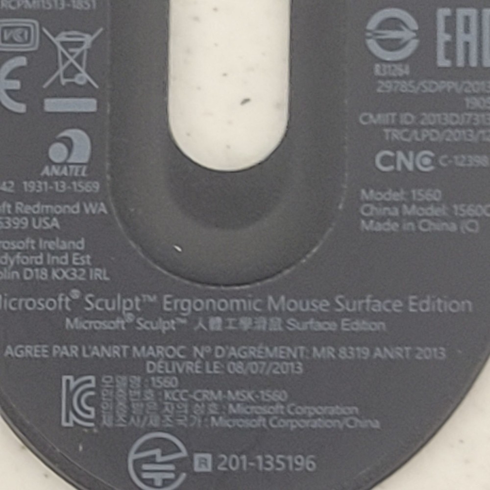 Microsoft Sculpt Ergonomic Mouse Numeric Keypad Wireless Windows Tested Used