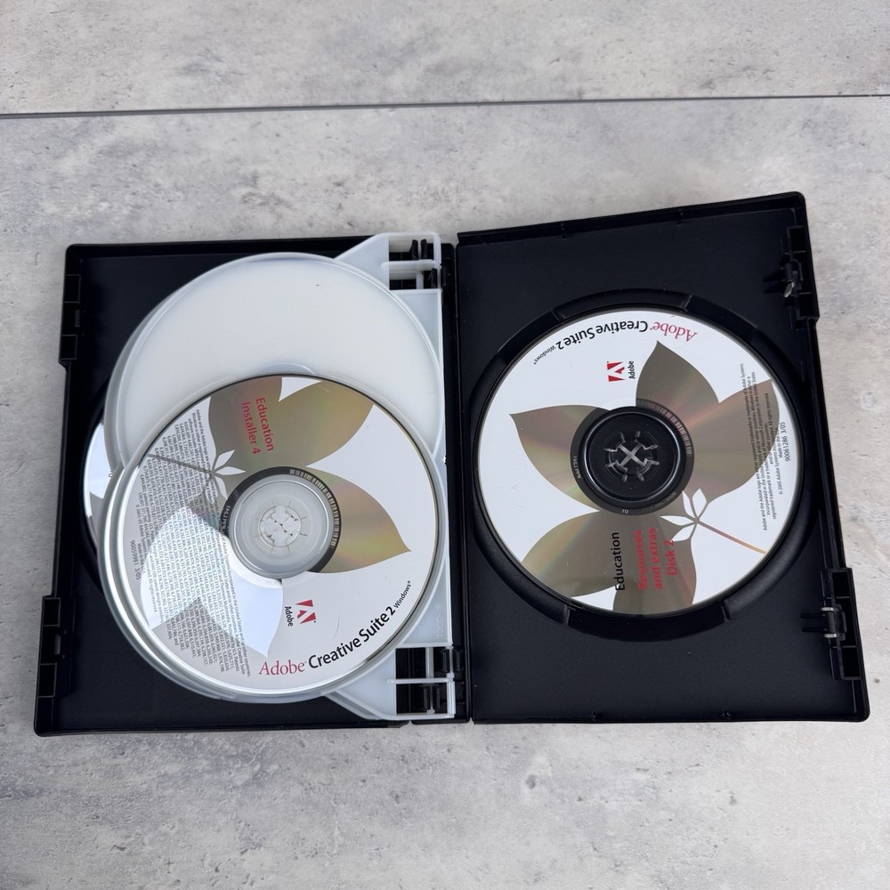 Adobe Creative Suite® 2 Premium Full Version For Windows 6 Discs Complete