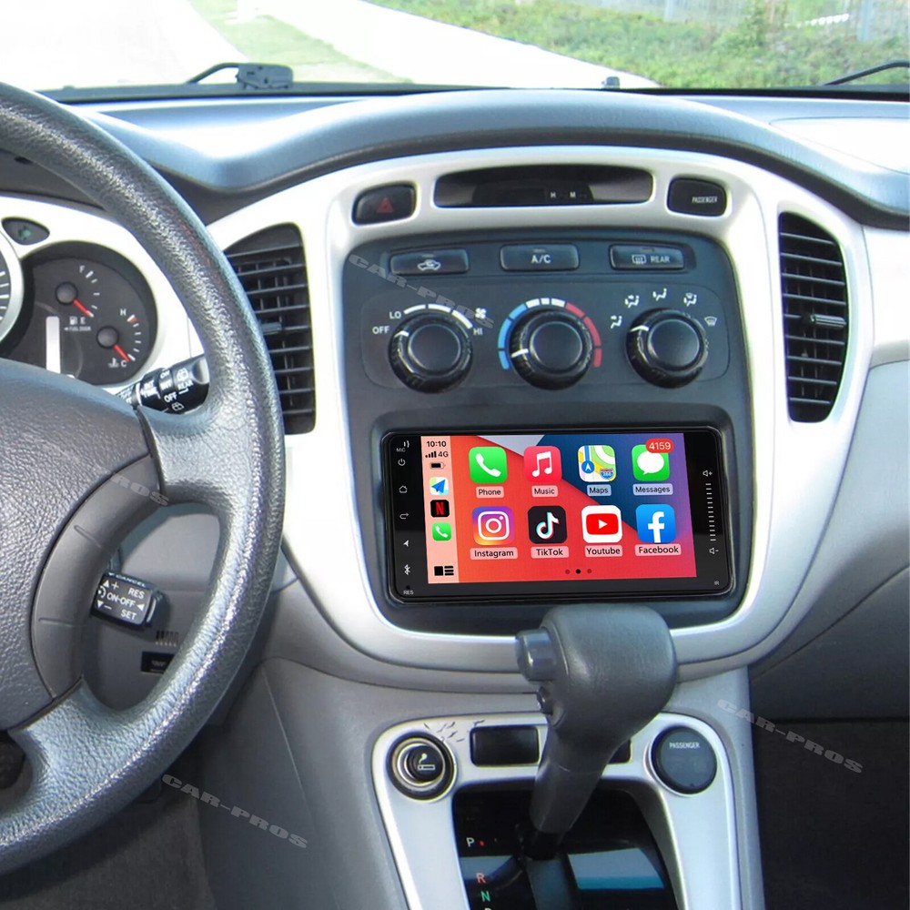 For Toyota Highlander 2001-2007 7" Apple CarPlay Android 13 Car Radio GPS WIFI