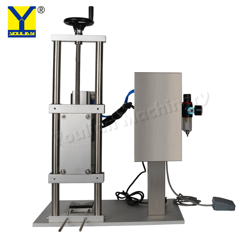 QDX-450 Semi-Auto Penumatic Desktop Round Plastic Screw Bottle Capping Machine