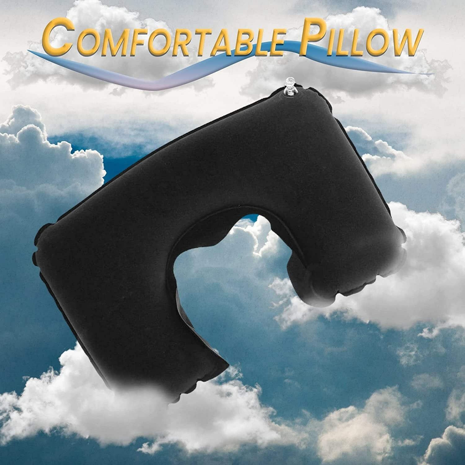 Zone Tech 3 Piece Lightweight Travel Set-Neck Pillow ,Eye Mask , Ear Plugs