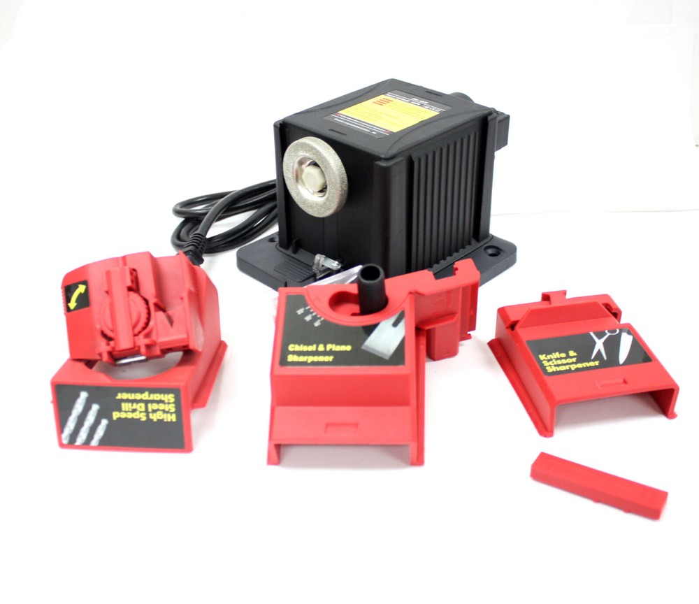 Multi-Task Electric Knife Scissor Drill Bit Chisel Planer Sharpener 110V 65W