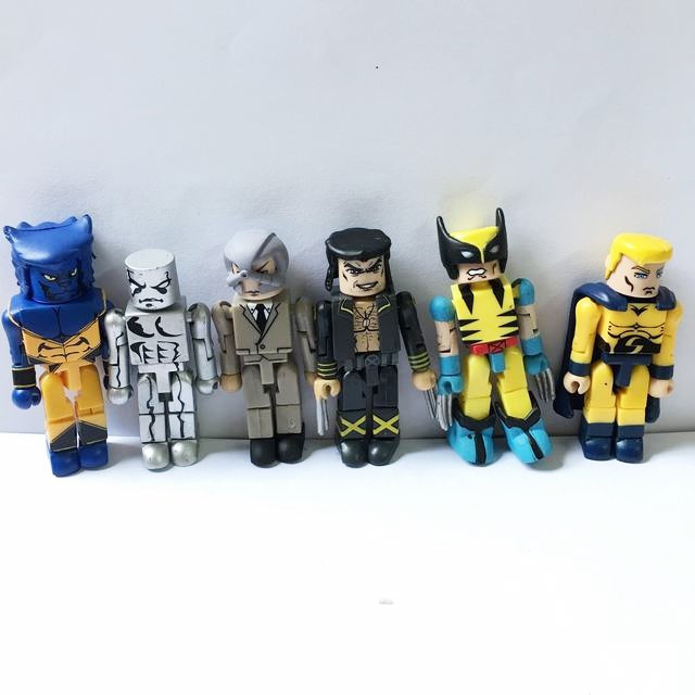 Lot 8PCS Marvel Universe Minimates Spider Man Wolverine Figures Kids Toy Random