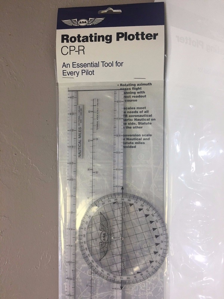 ASA ROTATING CHART PLOTTER VFR SECTIONAL WAC TERMINAL p/n ASA-CP-R