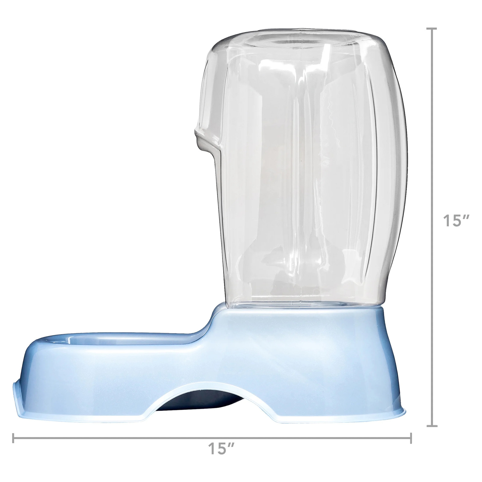 Pet Café Gravity Waterer Water Bowl Station for Dogs and Cats, 3 Gallon