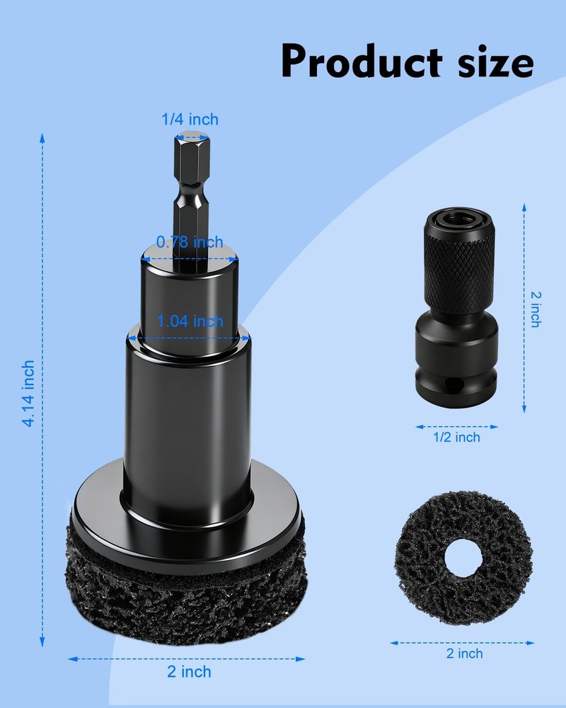 Wheel Hub Resurfacing Kit, Stud and Cleaner Kit for Quick Rust...