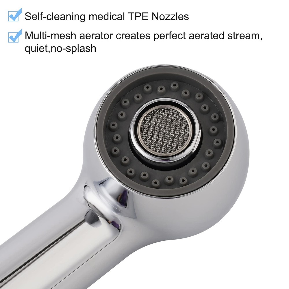 Pull Out Sink Sprayer Head , 2 Function Kitchen Sink Faucet Head, G1/2 or 13/...