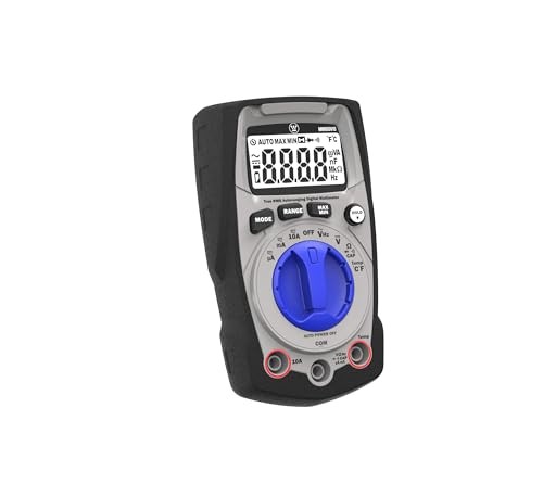 600V True RMS Auto-Ranging Multimeter with Backlight and MAX/MIN; Measures