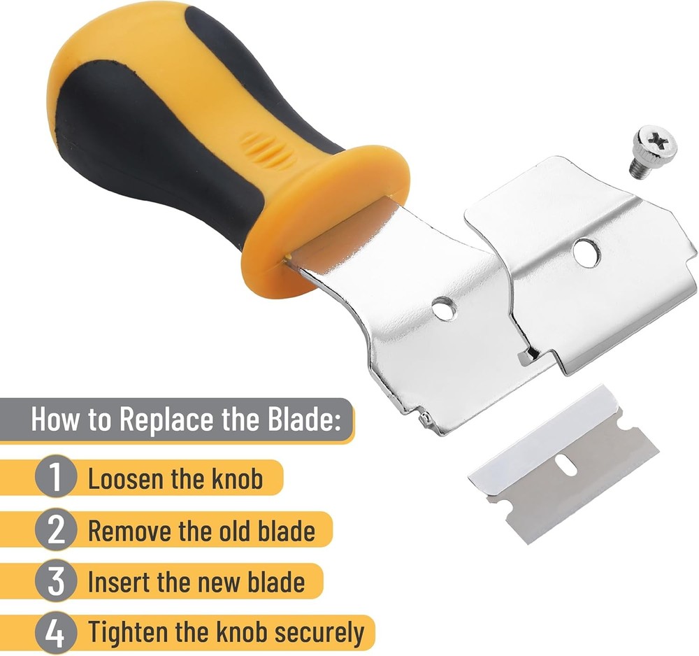 Razor Blade Scraper Set, 2 Pack, Standard and Adjustable Handle