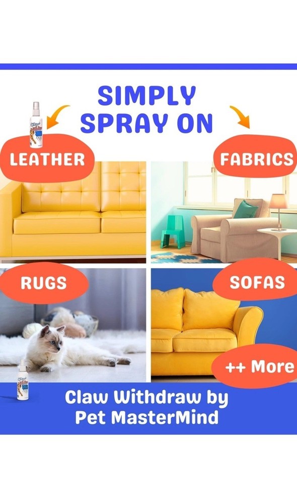 Claw Withdraw Cat Scratch Deterrent Spray