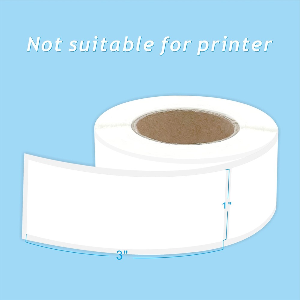 Square Color Coding Labels 3 inch x 1 - Rectangle 3*1 inches, White