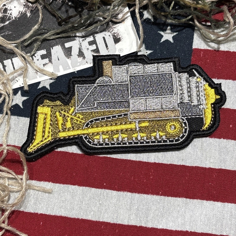 Killdozer Tread On Them Tactical Hook And Loop Patch Embroidered ~4x2” LG